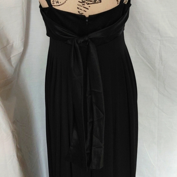 CALVIN KLEIN CHIFFON & SATIN SLEEVELESS LONG GOWN SZ 6 - Picture 7 of 8